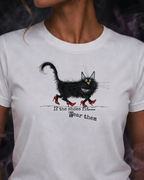 If the Shoes Fit, Wear Them — Black Cat Graphic Tee | Moonspell Hollow™
