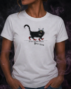 If the Shoes Fit, Wear Them — Black Cat Graphic Tee | Moonspell Hollow™