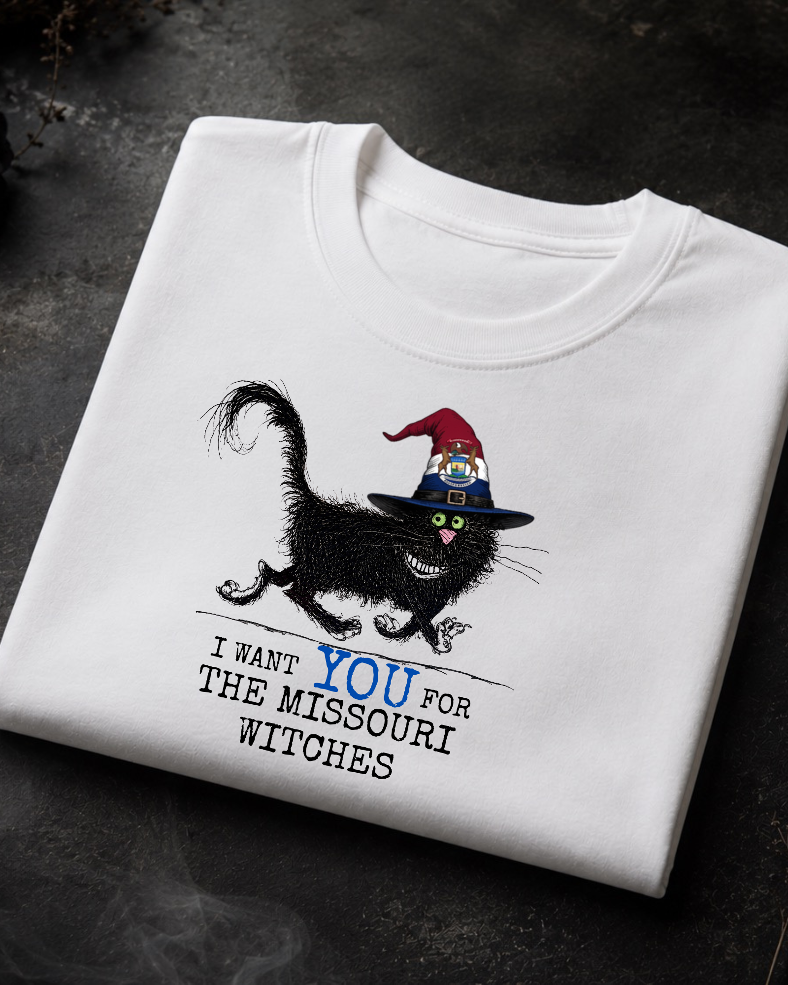 Missouri Witches Tee – Comfort Colors Black Cat Graphic Tee | Moonspell Hollow™