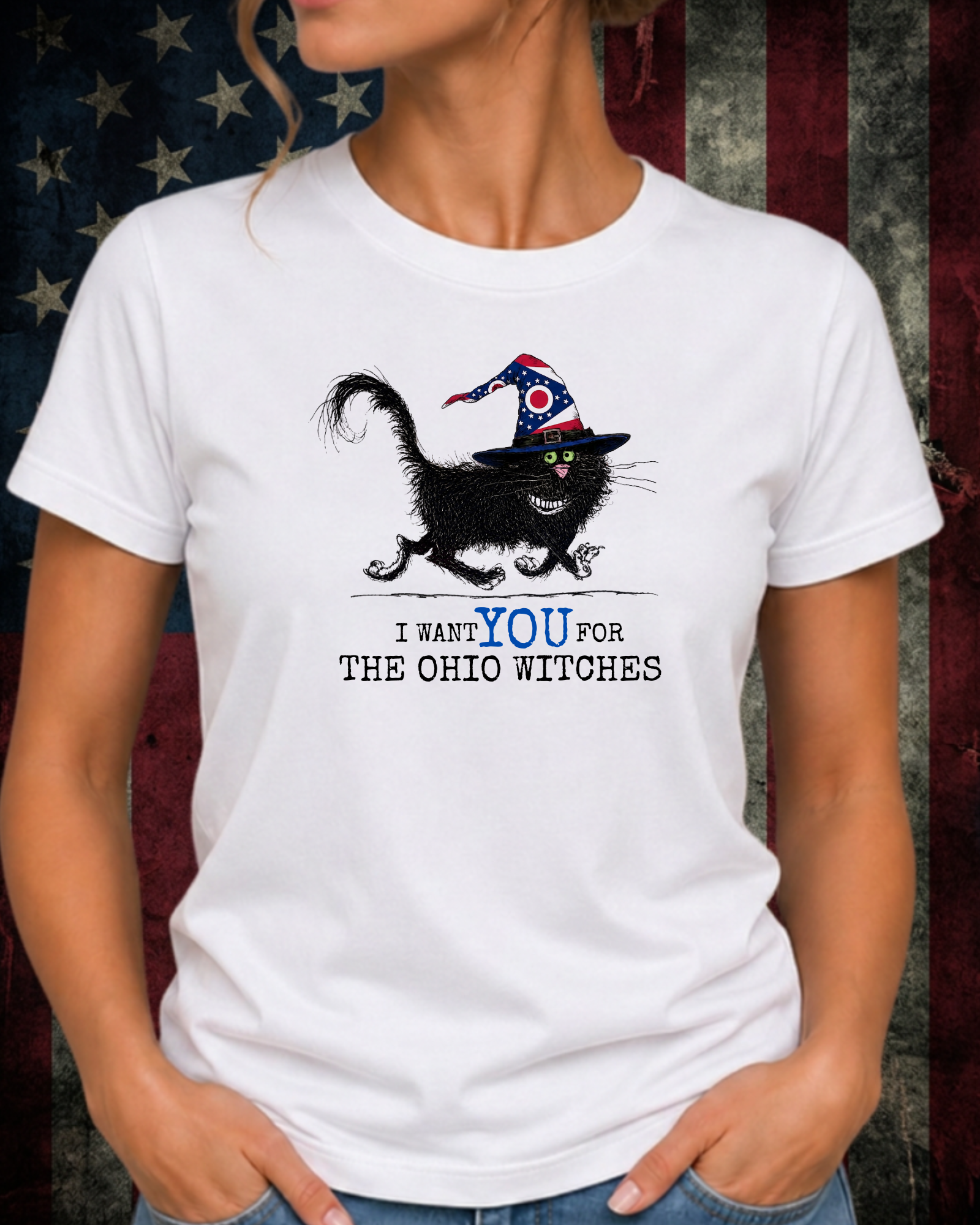 Ohio Witches Tee – Comfort Colors Black Cat Graphic Tee | Moonspell Hollow™
