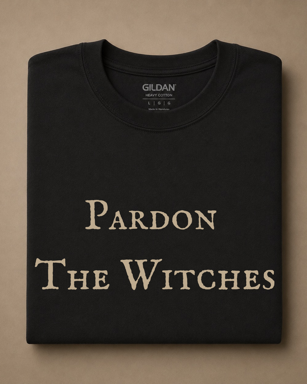 Pardon the Witches | British Witch Tee – Moonspell Hollow™
