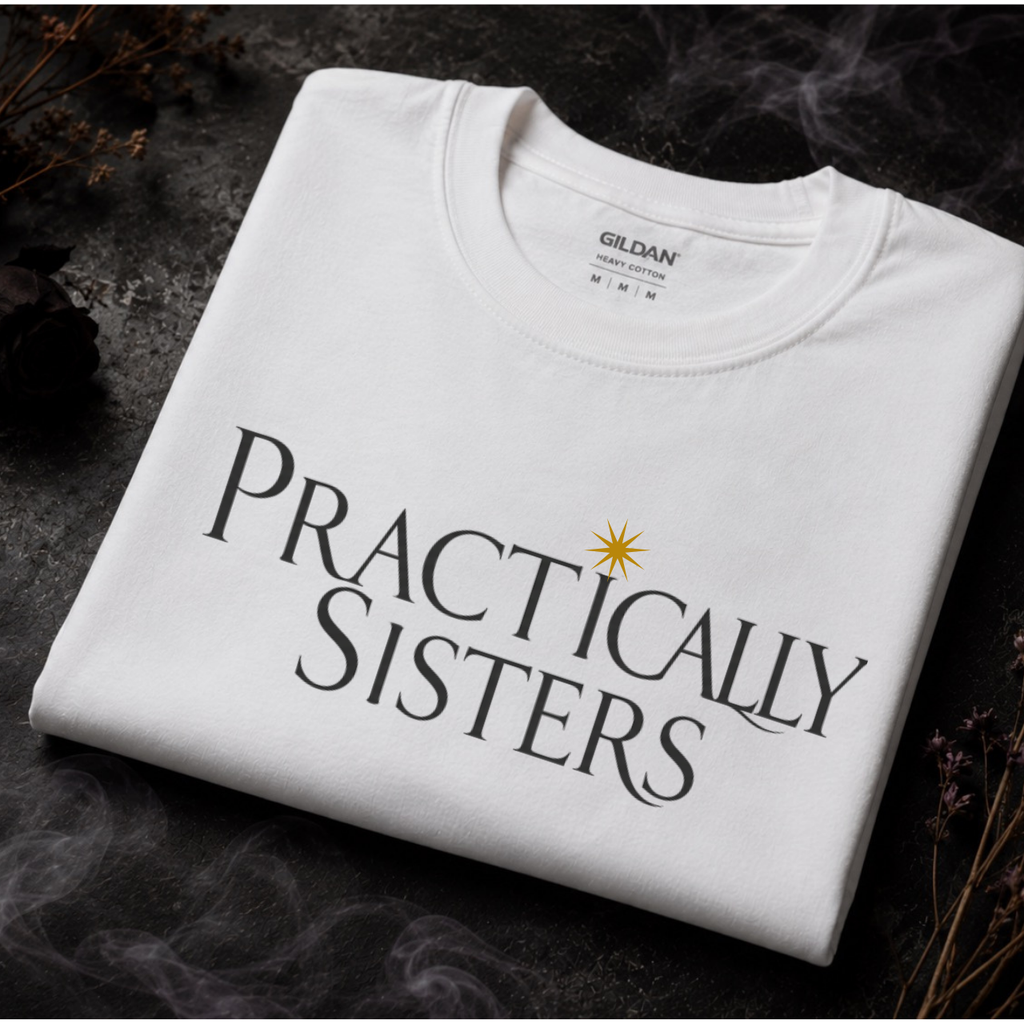 Practically Sisters | White Witch Tee – Moonspell Hollow™