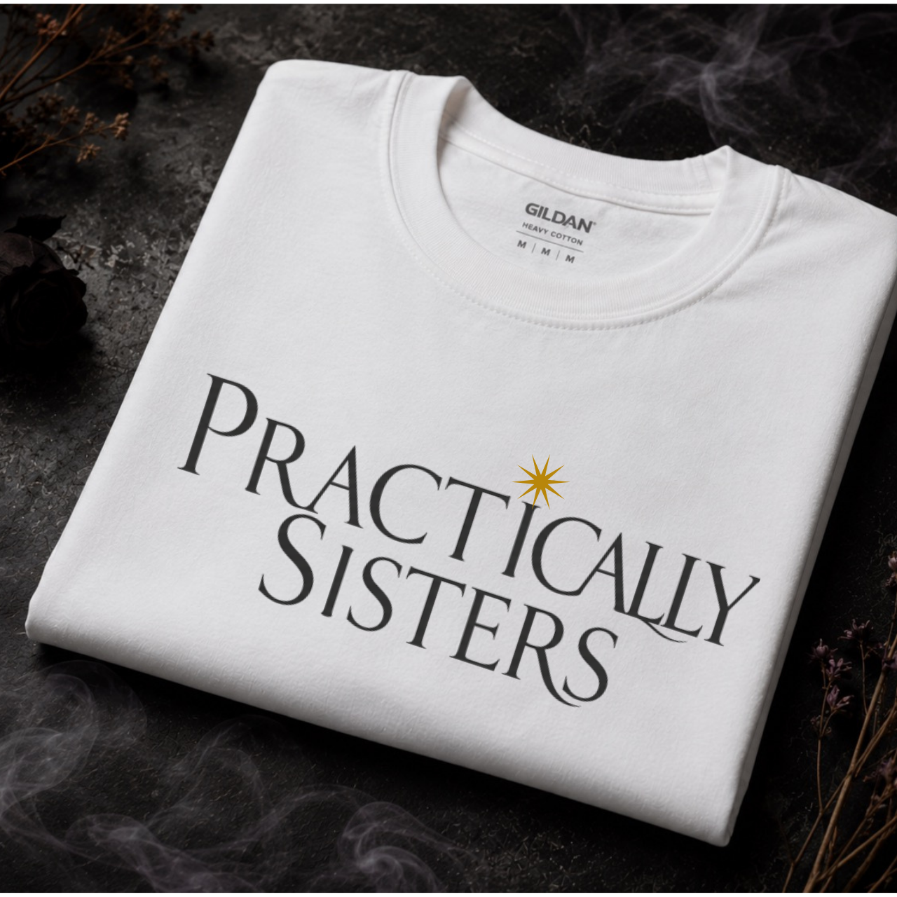 Practically Sisters | White Witch Tee – Moonspell Hollow™