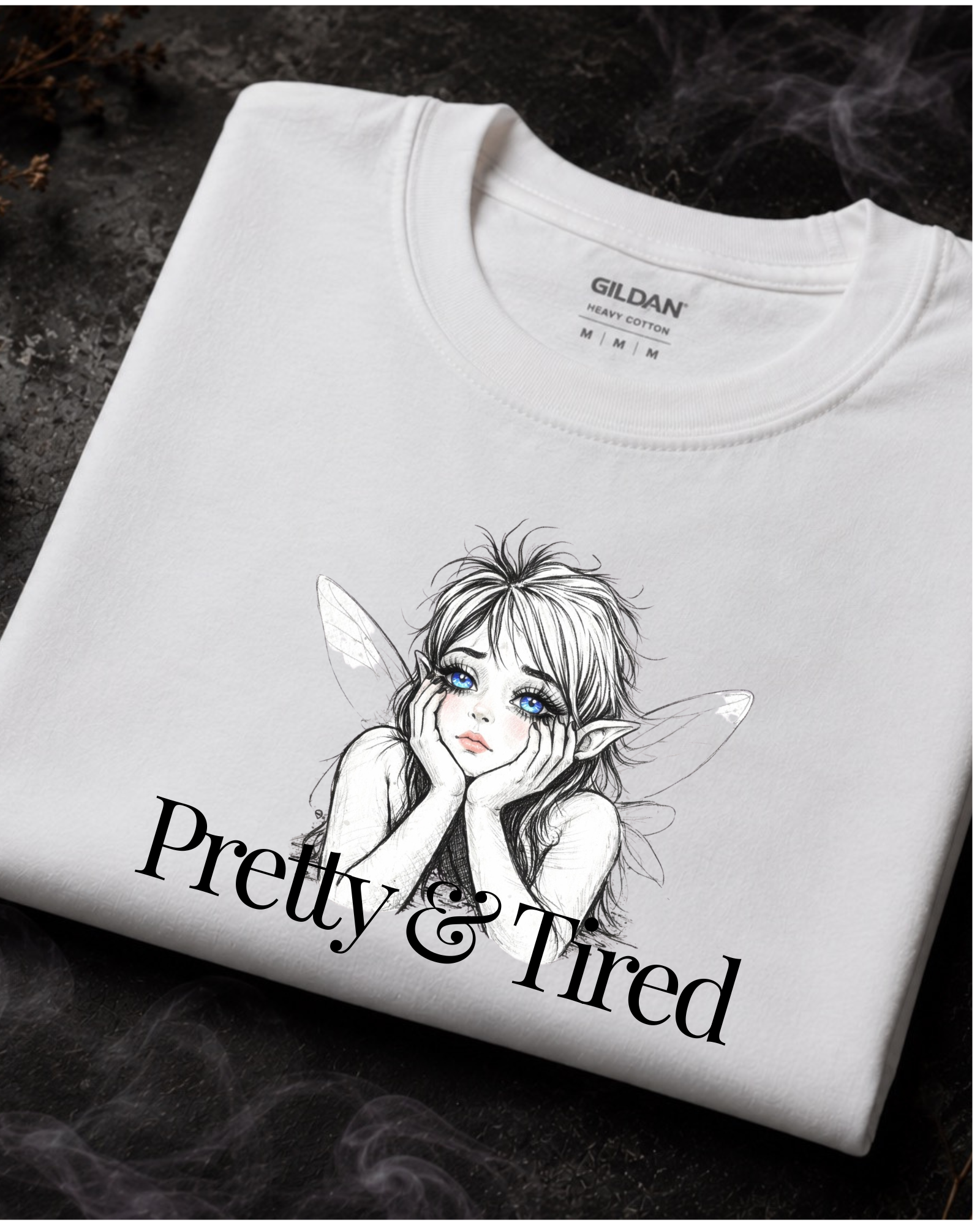 Pretty & Tired Fairy — Graphic Tee | Moonspell Hollow™