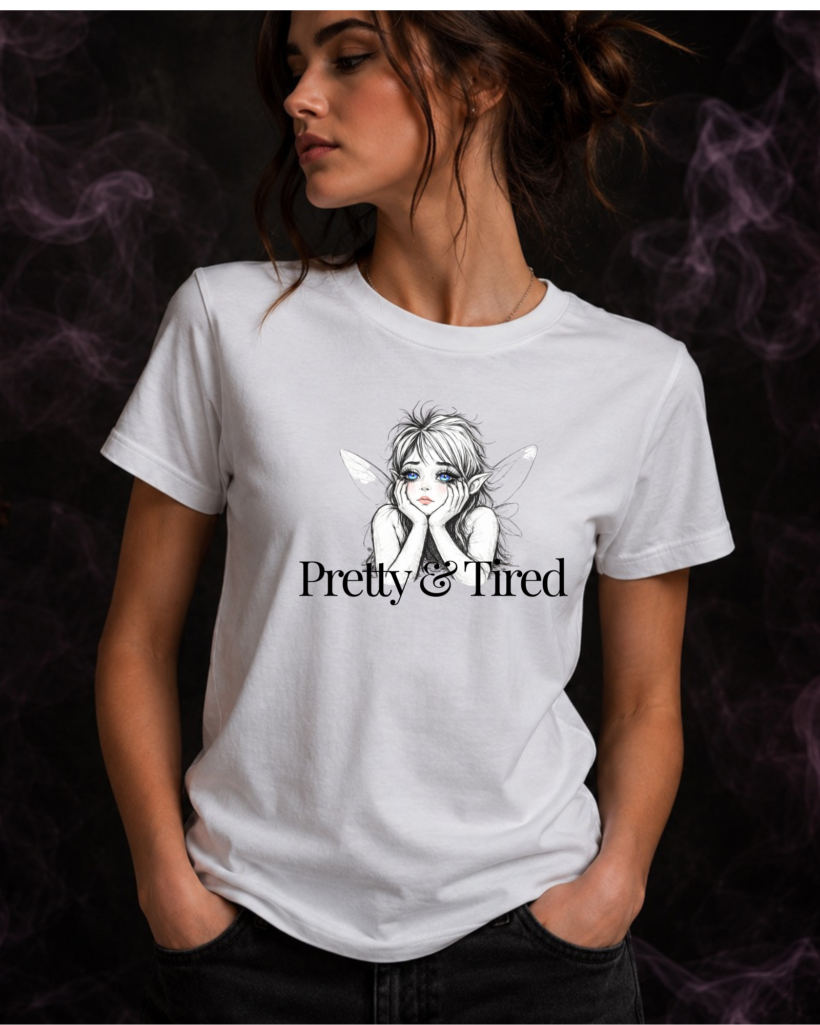 Pretty & Tired Fairy — Graphic Tee | Moonspell Hollow™
