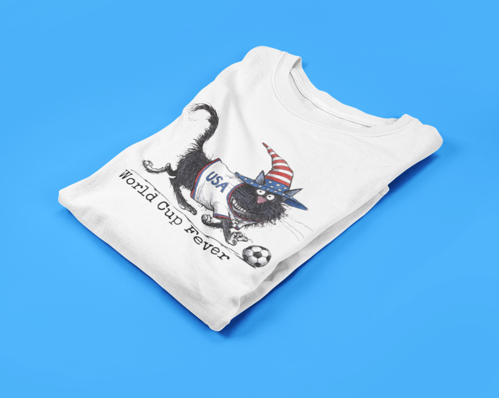 Black Cat Soccer — Black Cat Graphic Tee | Moonspell Hollow™