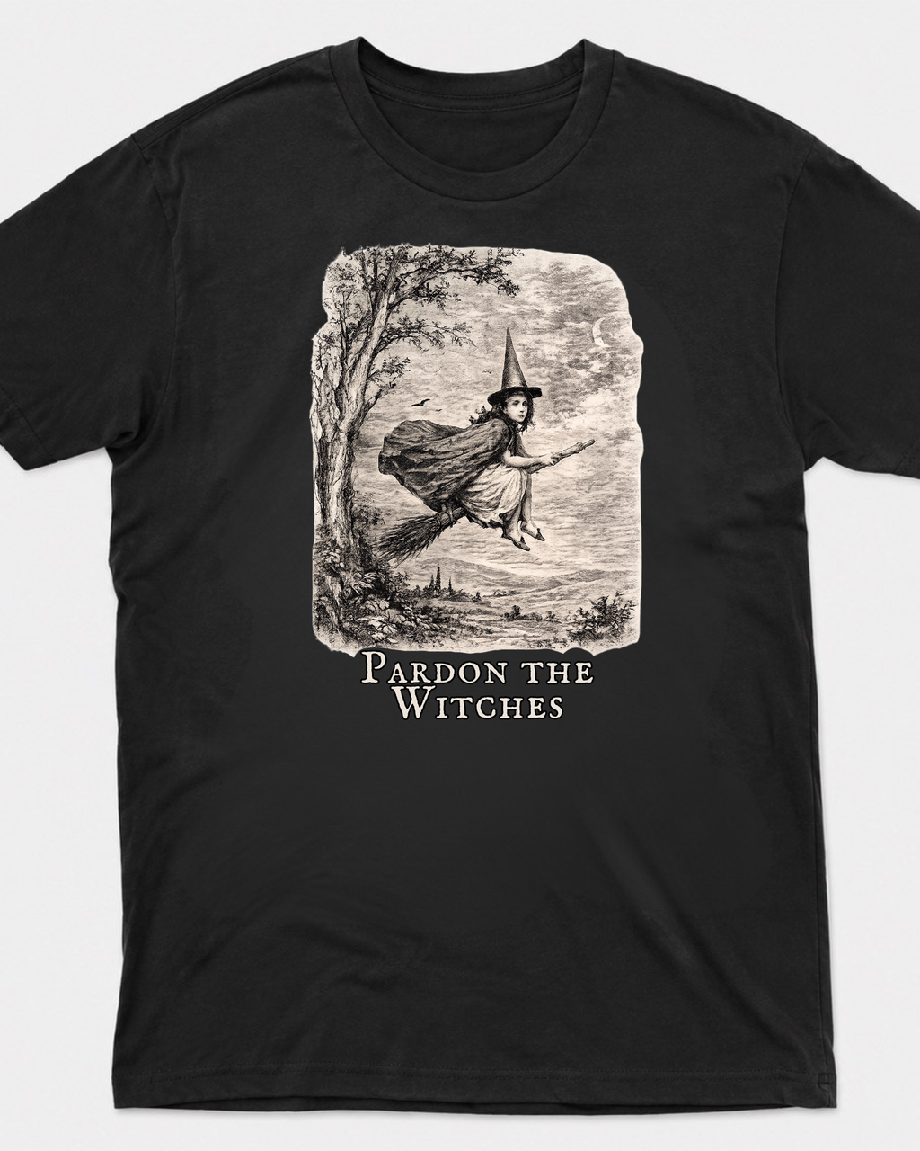 Pardon the Witches Tee | British Witch History Shirt | Moonspell Hollow™