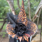 Lady Hazel Bloom | Leopard Print Witch Hat – Moonspell Hollow™