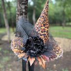 Lady Hazel Bloom | Leopard Print Witch Hat – Moonspell Hollow™
