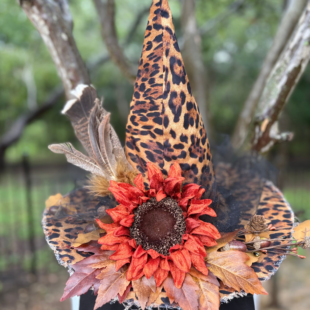 Lady Maple | Leopard Print Witch Hat – Moonspell Hollow™