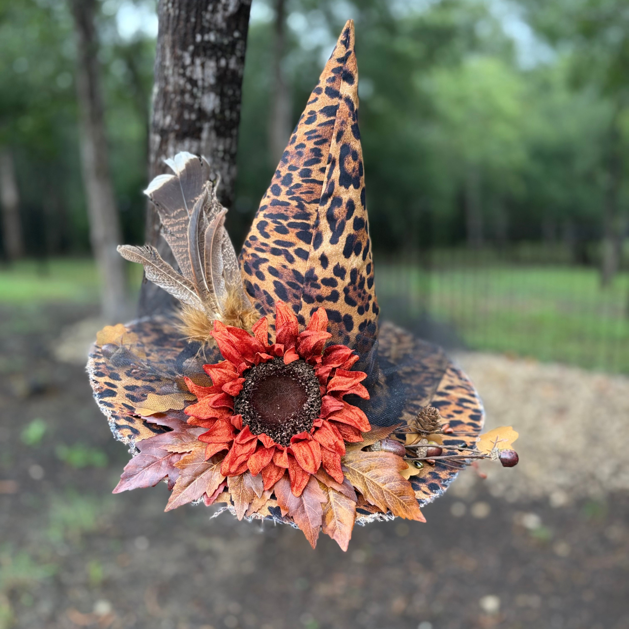 Lady Maple | Leopard Print Witch Hat – Moonspell Hollow™