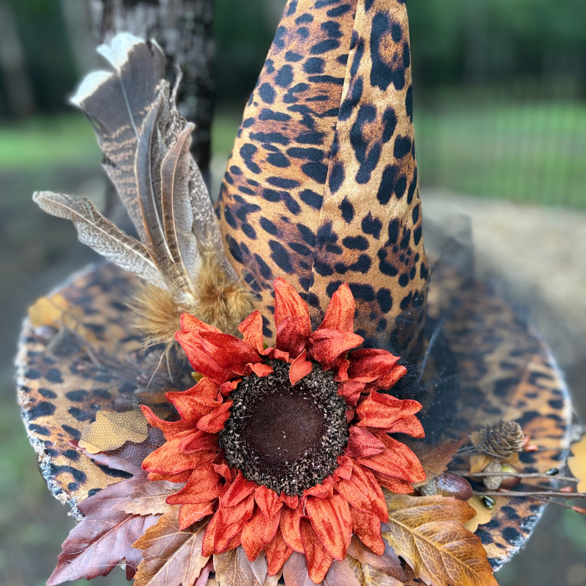Lady Maple | Leopard Print Witch Hat – Moonspell Hollow™