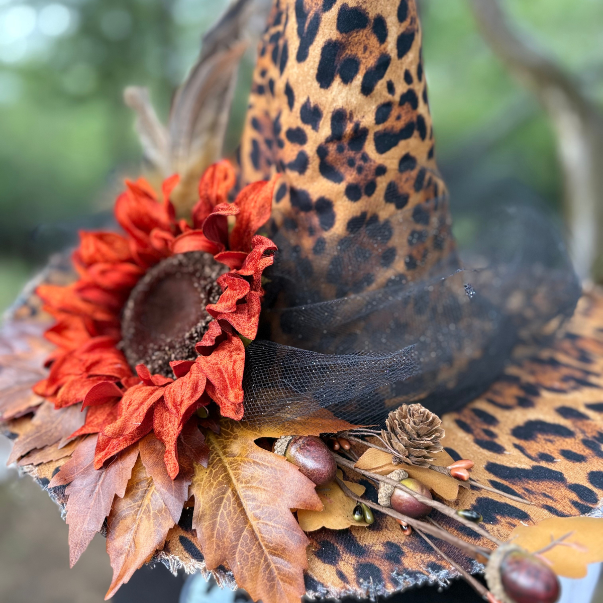Lady Maple | Leopard Print Witch Hat – Moonspell Hollow™