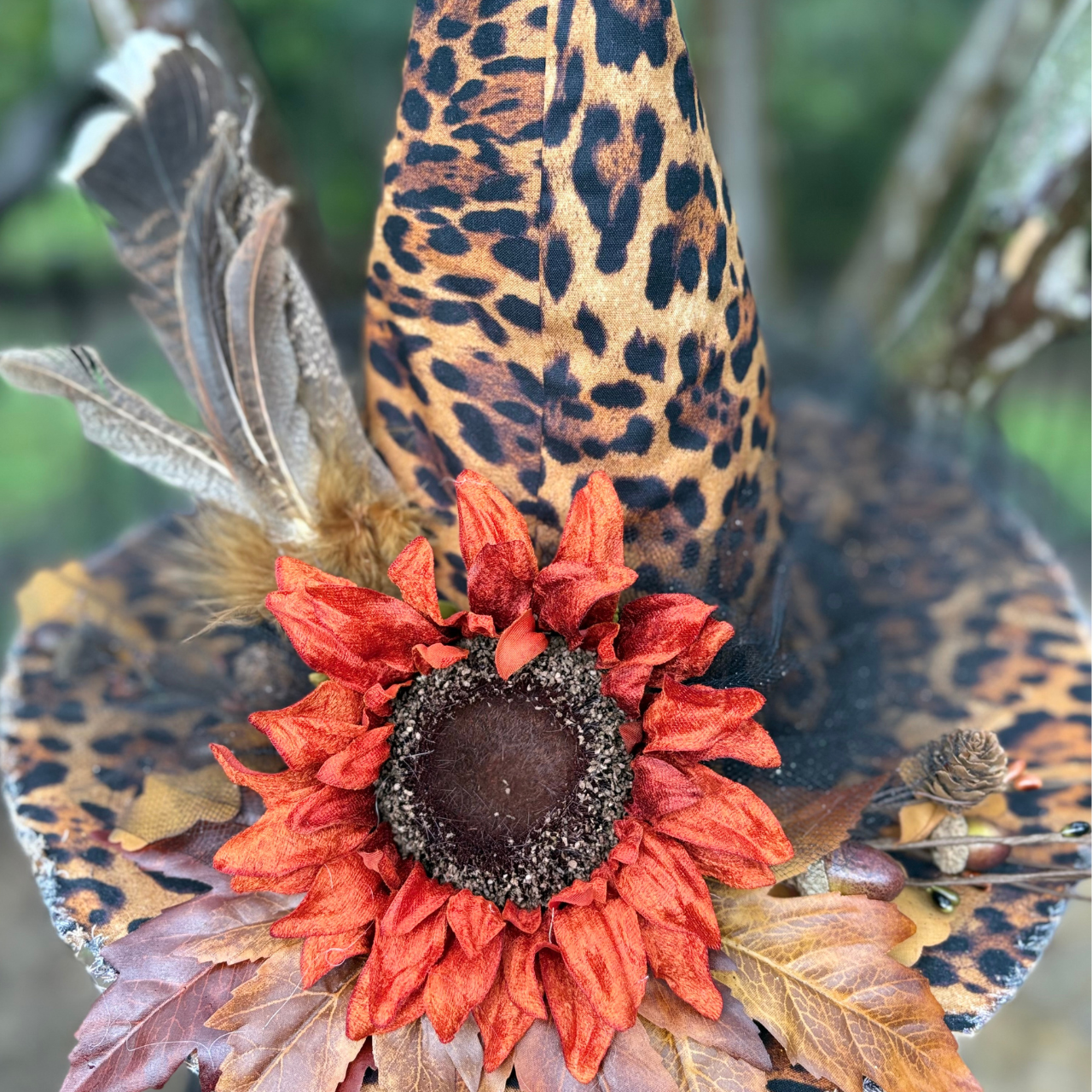 Lady Maple | Leopard Print Witch Hat – Moonspell Hollow™