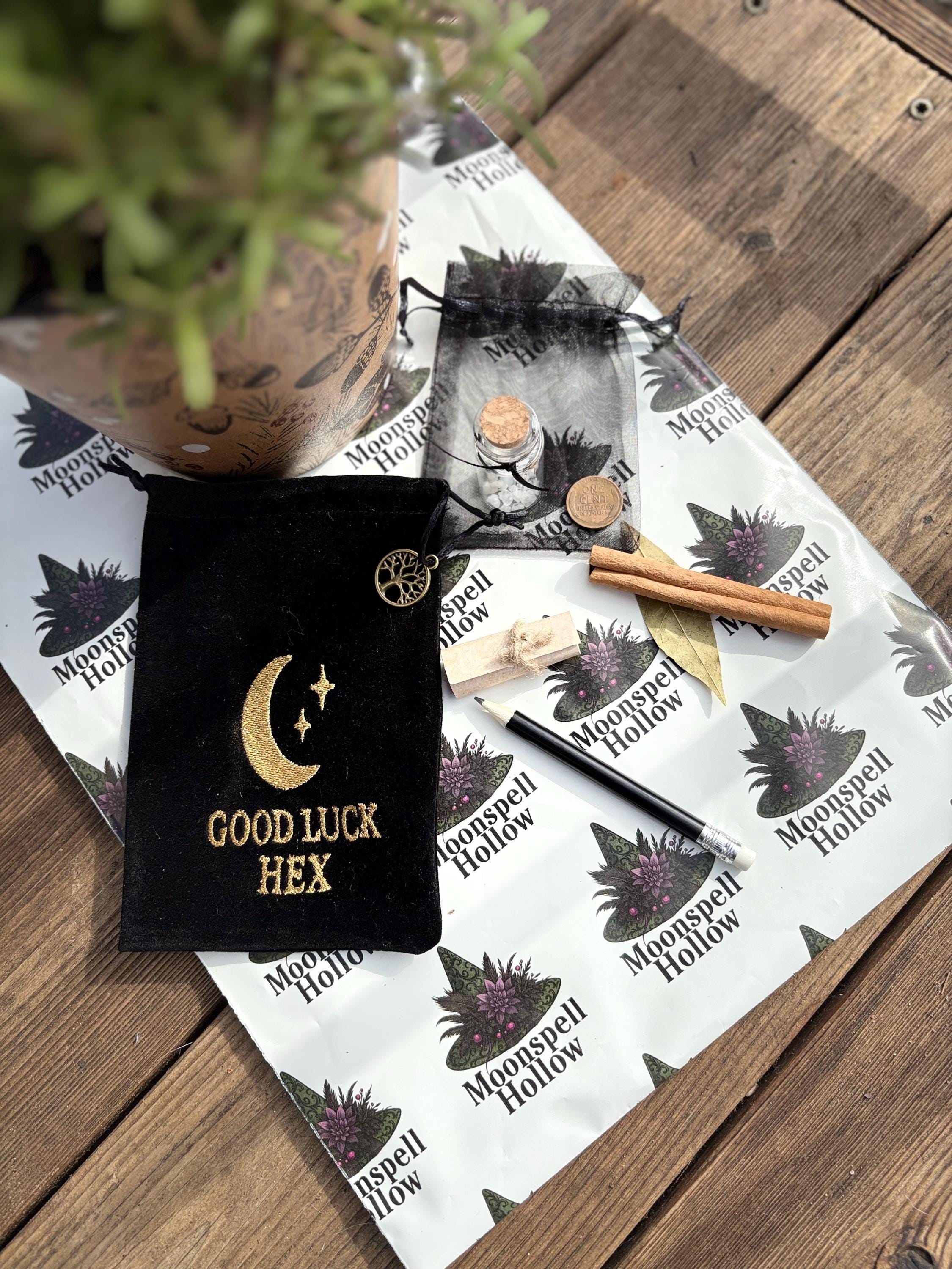 Good Luck Spell Kit | Prosperity Witch Bag | Abundance Ritual Kit | Witchy Stocking Stuffer.