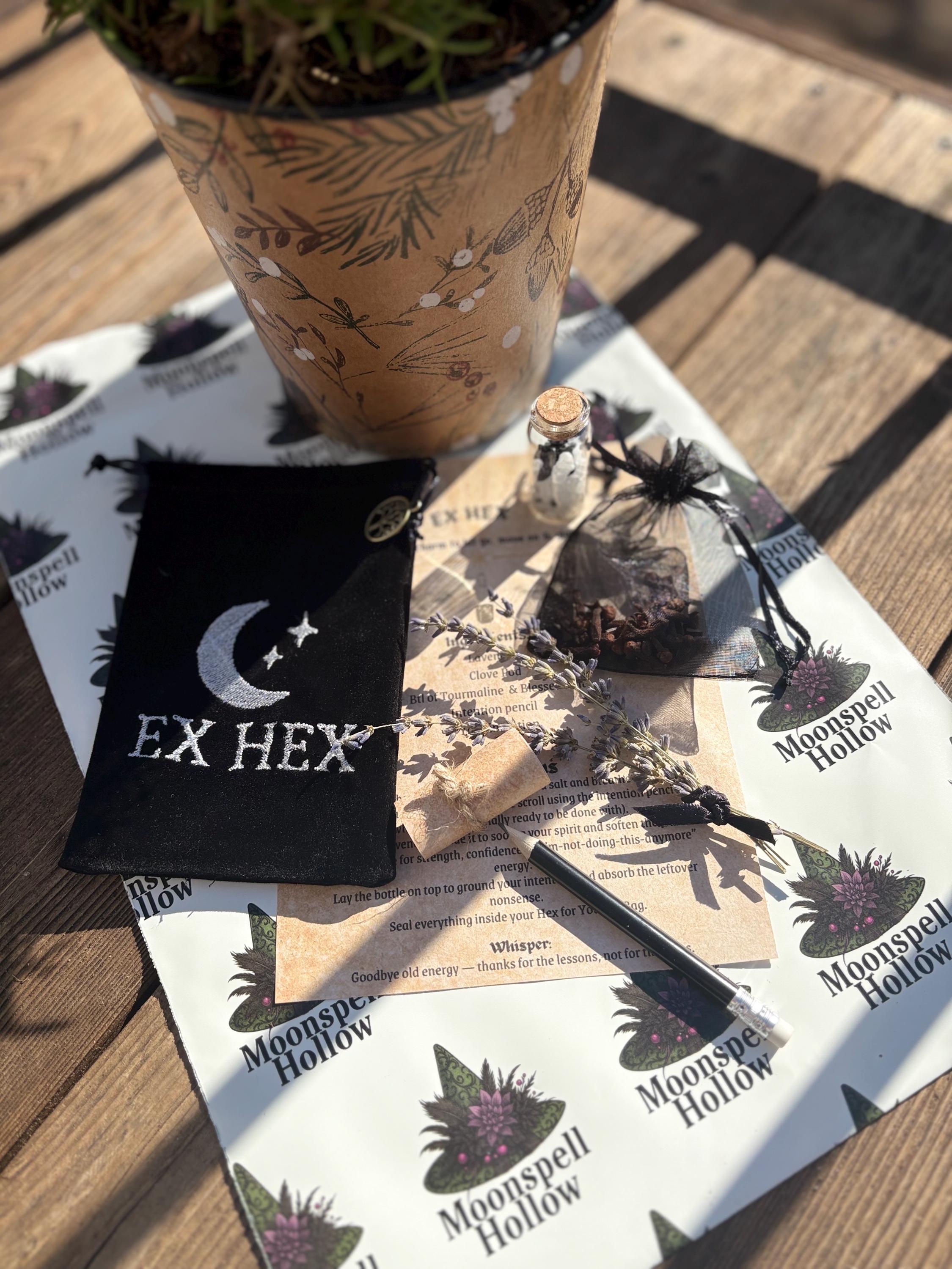 Ex Hex Spell Kit | Release & Renewal Witch Bag | Breakup Healing Gift | Witchy Stocking Stuffer