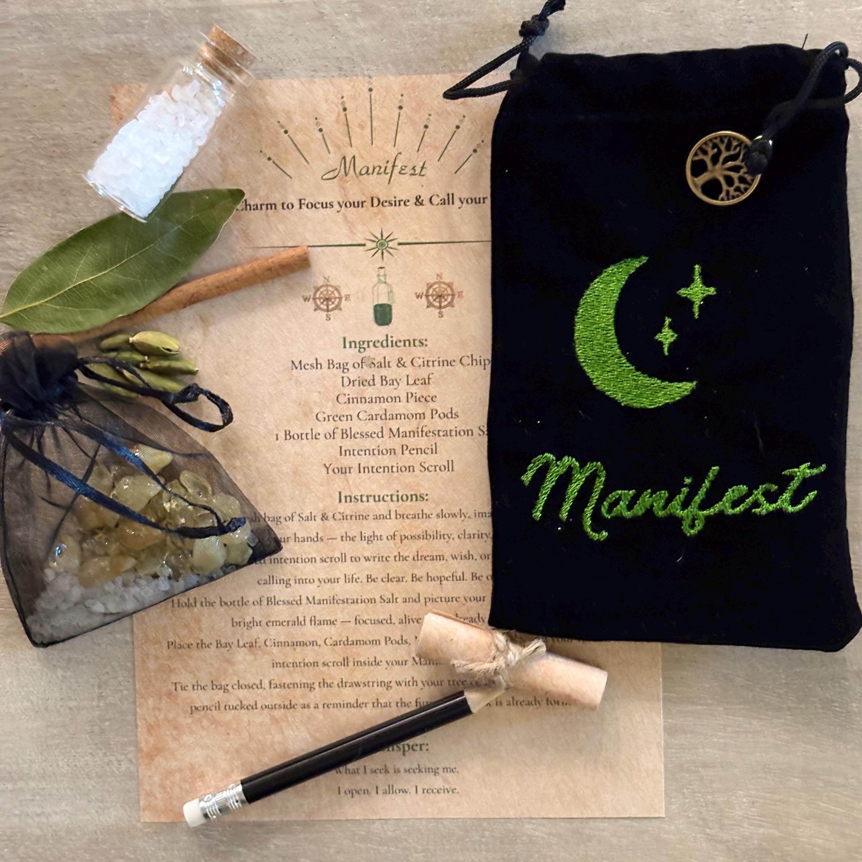 Manifestation | Intention Ritual Kit | Wiccan Luck Charms | Crafty Intentions