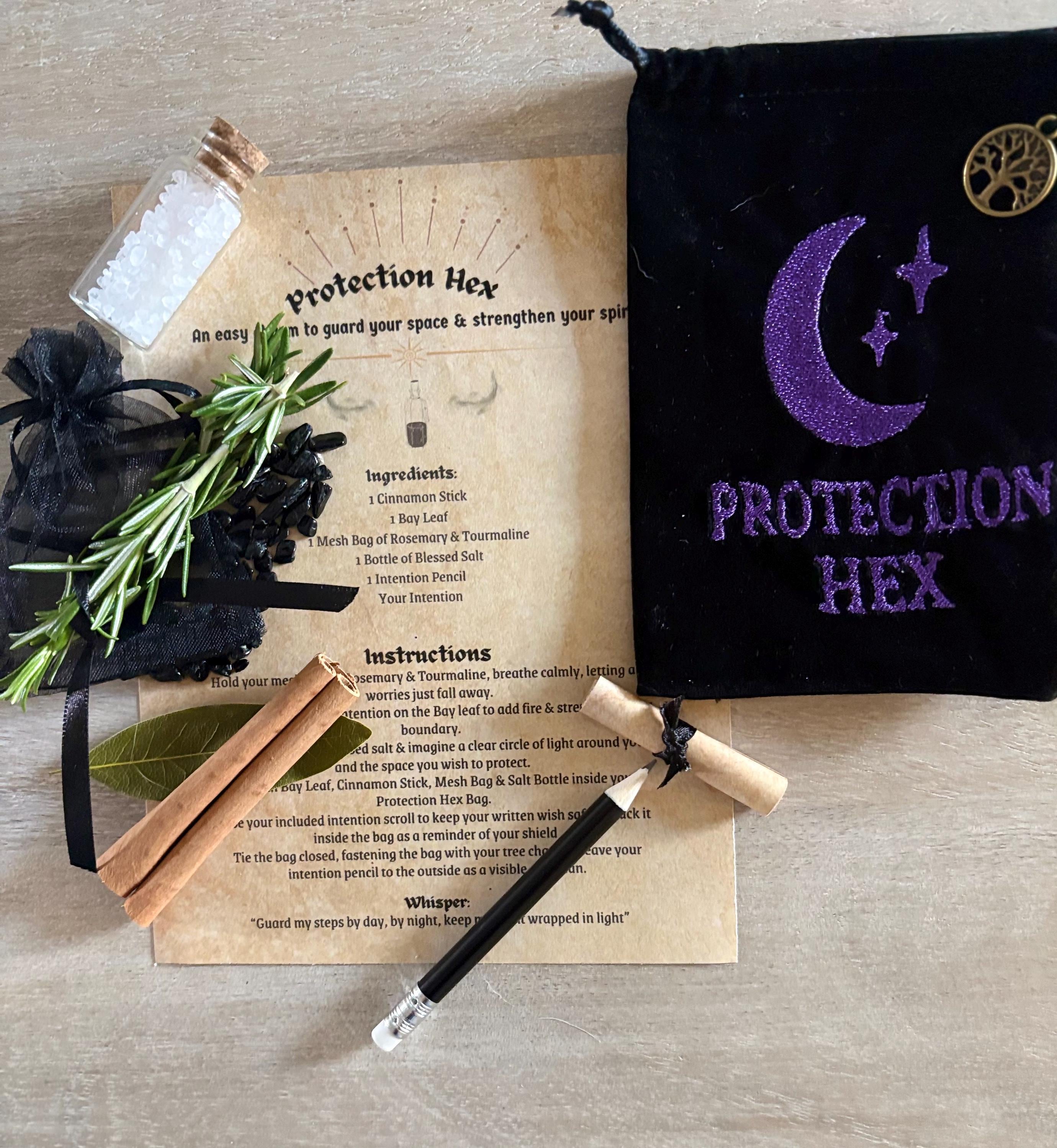 Protection Spell Kit | Banishing Witch Bag | Evil Eye Ritual Charm | Witchy Stocking Stuffer