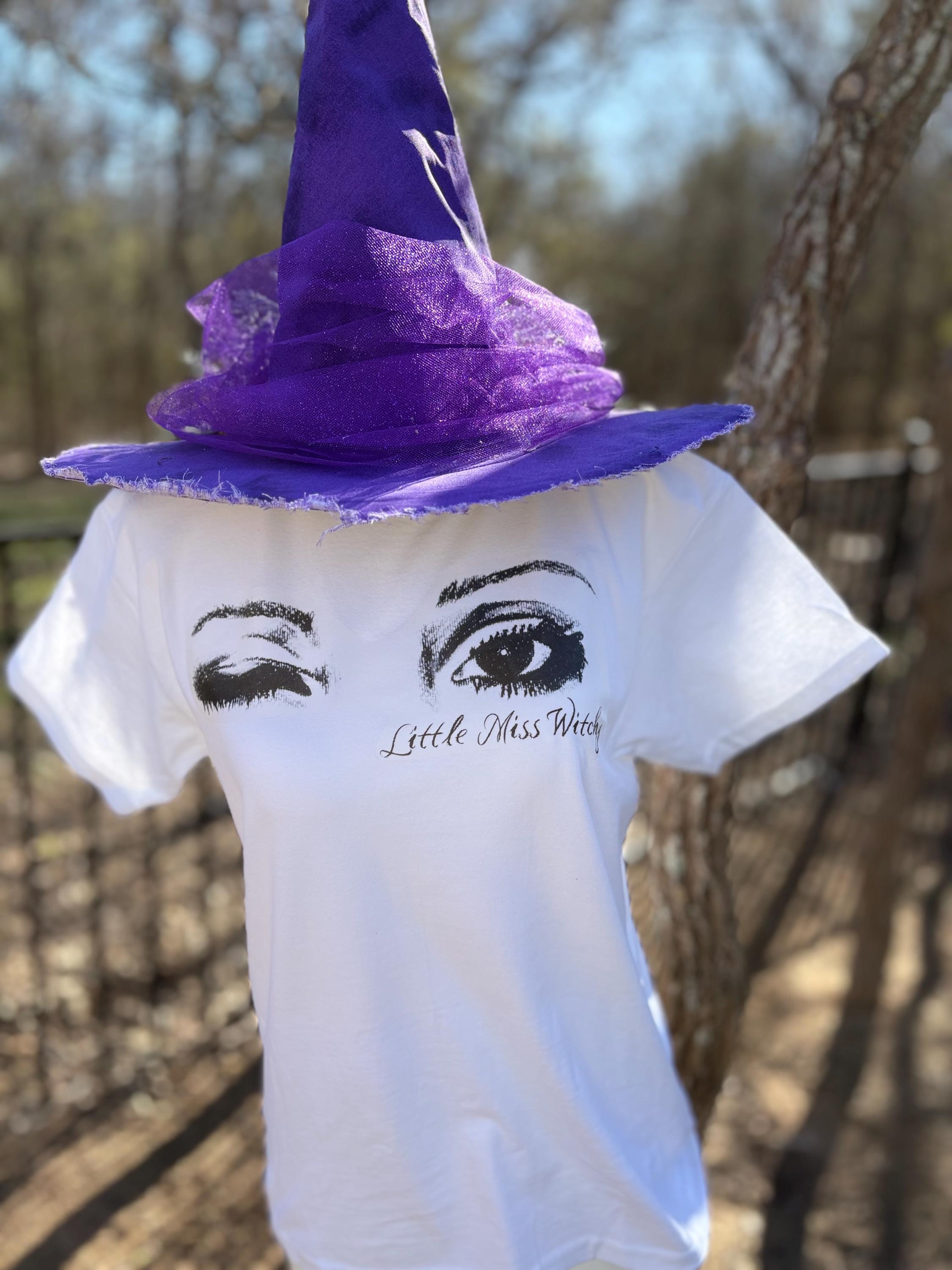 Little Miss Witchy T-Shirt | Everyday Witch | Black Graphic Witch Fashion | Casual Coven clothing