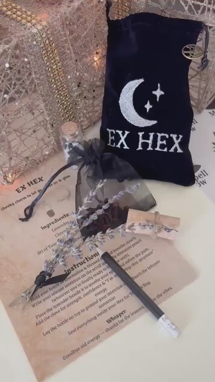Ex Hex Spell Kit | Release & Renewal Witch Bag | Breakup Healing Gift | Witchy Stocking Stuffer